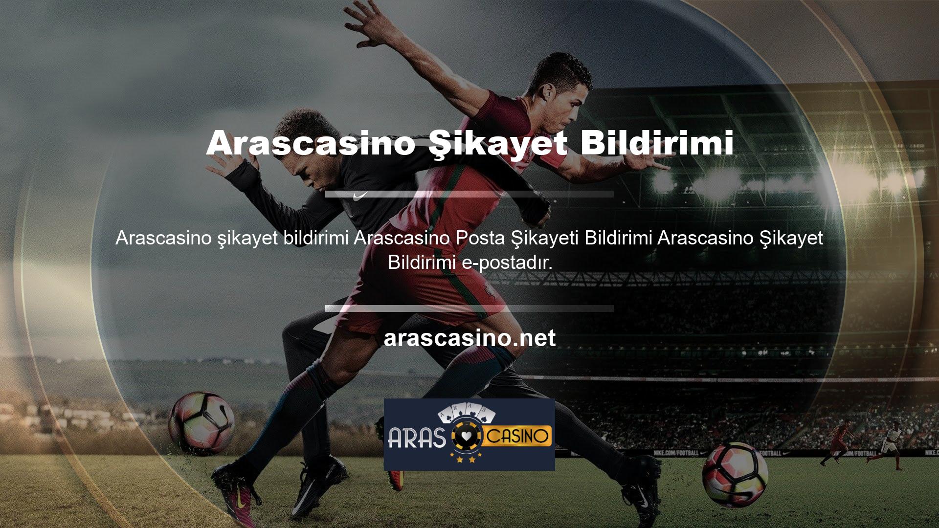 Arascasino ile ilgili herhangi bir sorunuz veya sorununuz varsa, e-posta ile bize ulaşabilirsiniz