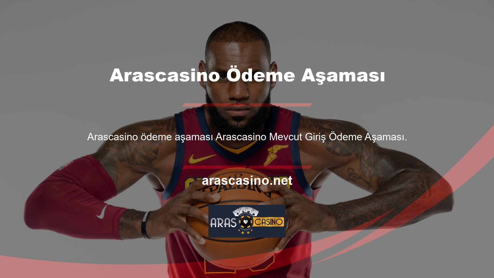 Arascasino ödeme aşamasında birçok promosyon içerir